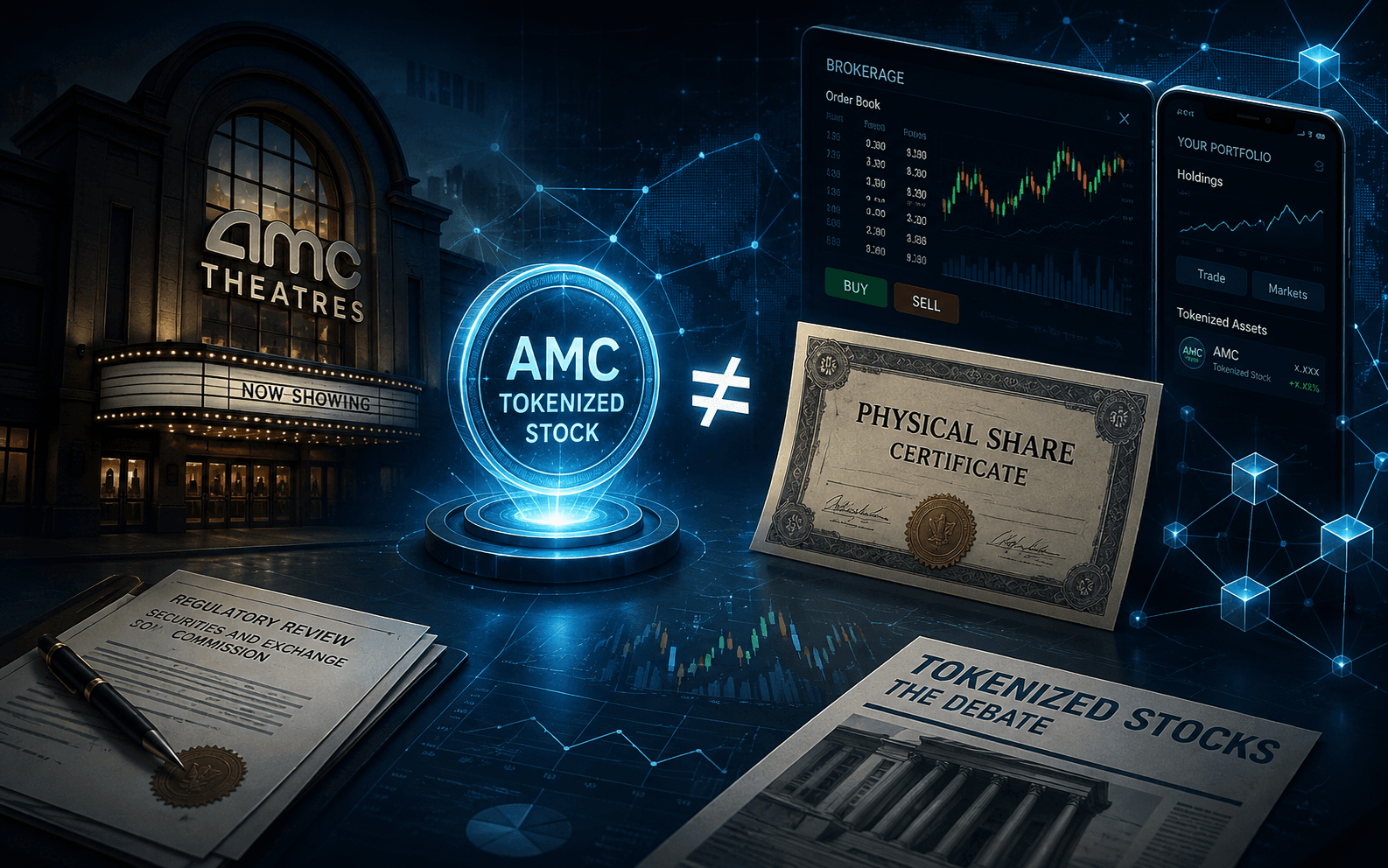 AMC CEO Challenges Robinhood Stock Tokens